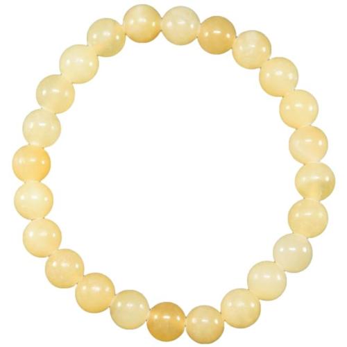 Bracelet Calcite orange - Perles env. 12mm